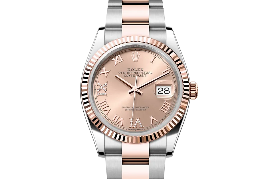 Rolex Datejust 36 Oyster, 36 mm, stal Oystersteel i różowe złoto Everose  - M126231-0028 W.Kruk Polska