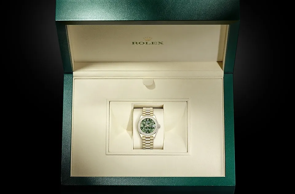 Rolex Datejust 31 Oyster, 31 mm, żółte złoto i brylanty - M278288rbr-0038 W.Kruk Polska