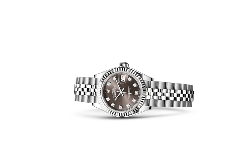 Rolex Lady-Datejust Oyster, 28 mm, stal Oystersteel i białe złoto - M279174-0015 W.Kruk Polska