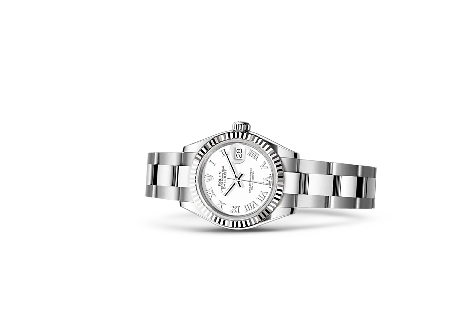 Rolex Lady-Datejust Oyster, 28 mm, stal Oystersteel i białe złoto - M279174-0020 W.Kruk Polska